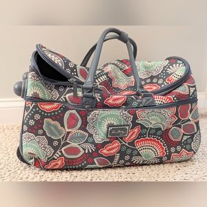 Vera Bradley carryon roller bag